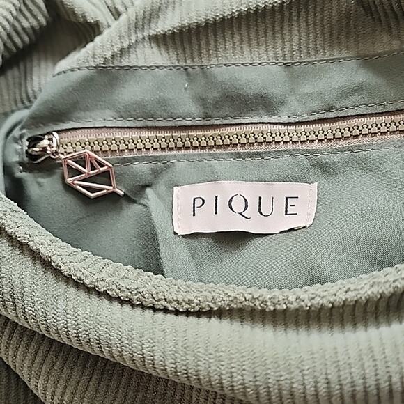 PIQUE LIFE Furoshiki Forest Tote Bag Corduroy Tie Handle Matcha Green - Picture 5 of 5